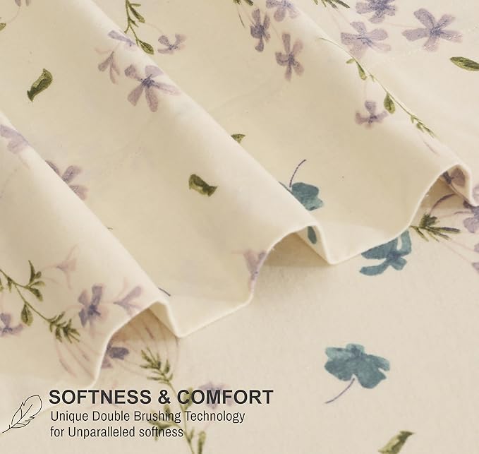 4-piece set Printed flannel sheets - Image 2