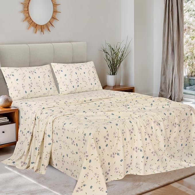 4-piece set Printed flannel sheets - Image 3