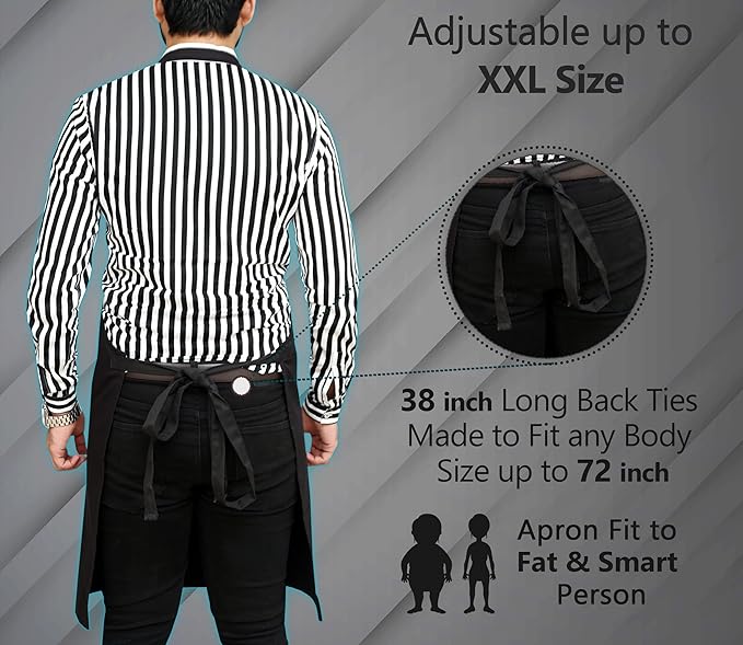 Men's oil-proof and waterproof work apron - Image 4